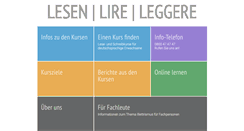 Desktop Screenshot of lesenlireleggere.ch